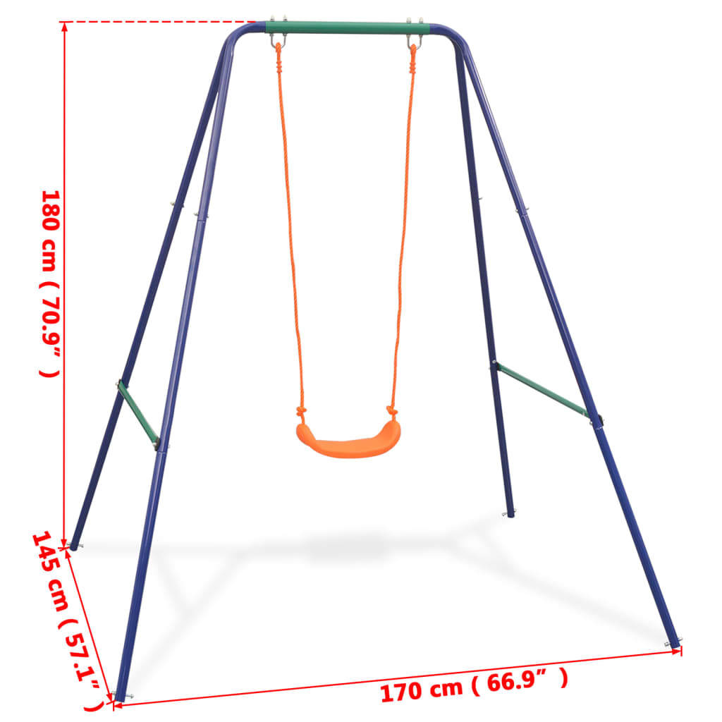 Columpio Individual Vidaxl 170 X 145 X 180 Cm