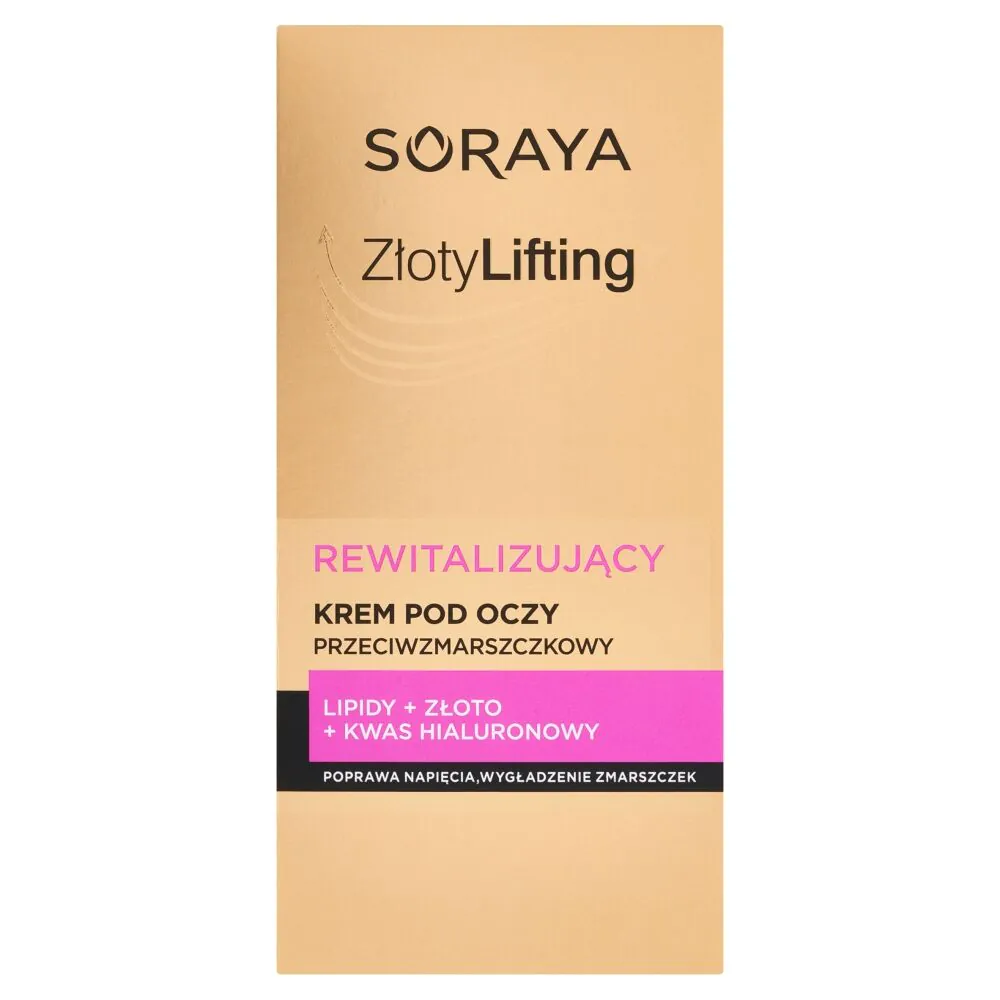 Soraya Złoty Lifting Rewitalizujący krem przeciwzmarszczkowy pod oczy 15ml