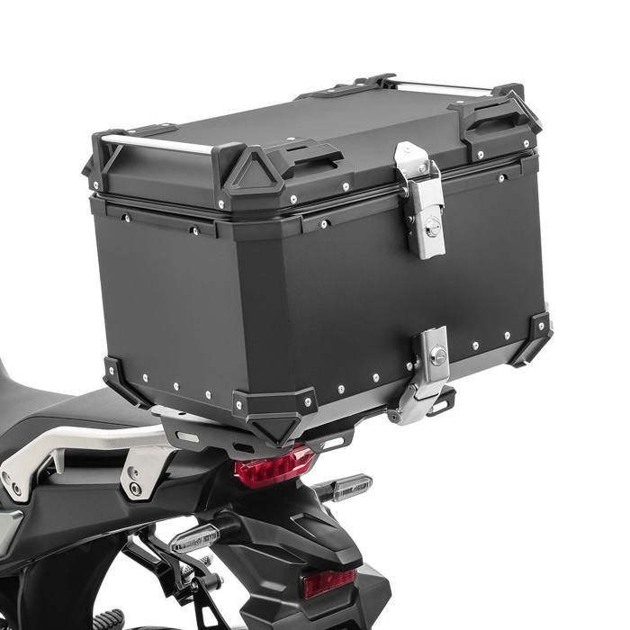 Maleta superior para motocicleta Bagtecs XB55 - Aluminio - 55 litros - Impermeable - Universal