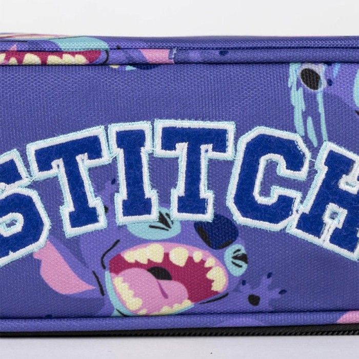 Estuche ovalado azul de Disney Stitch para lápices