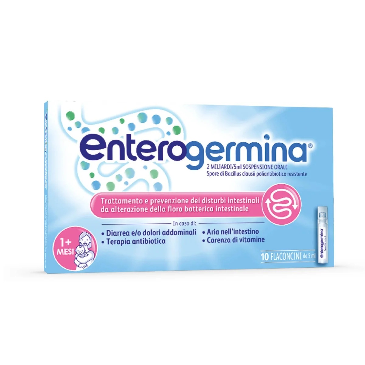 ENTEROGERMINA Enterogermina 2 milliards 10 flacons Dysmicrobiose intestinale