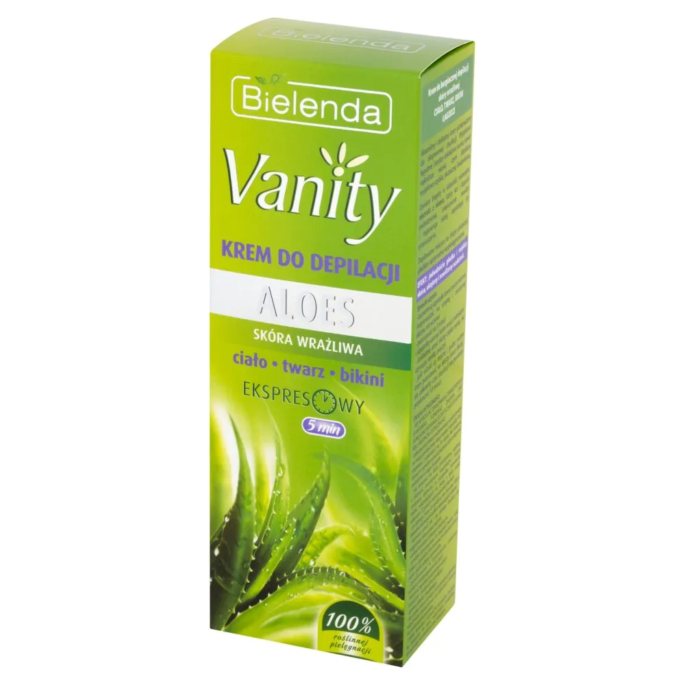 Bielenda Vanity Krem do depilacji ciała, twarzy i okolic bikini Aloes