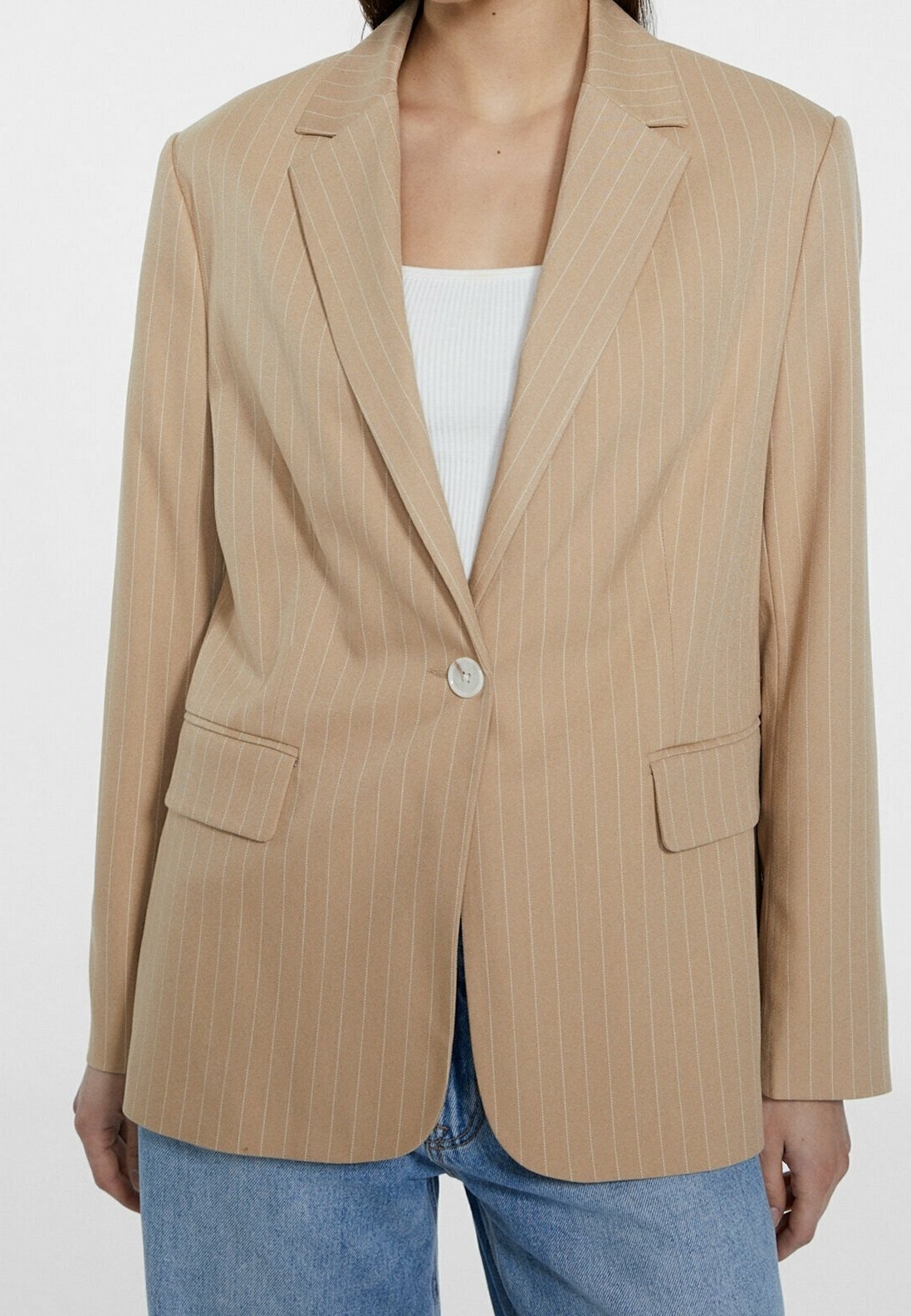 Manteau court Stradivarius - beige