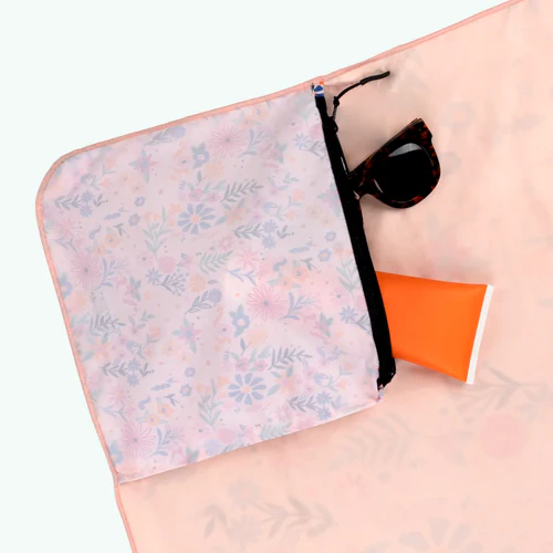 Cabaia Wonderland - Roze rechthoekige microvezelhanddoek