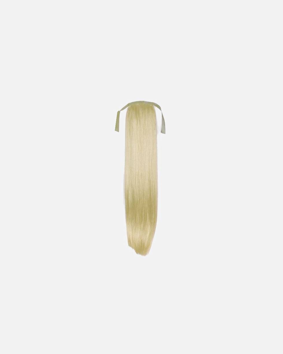 Fashiongirl Extensions lasni podaljški s sponko v obliki čopa št. 60 platinasto blond – ravni – 1 kos