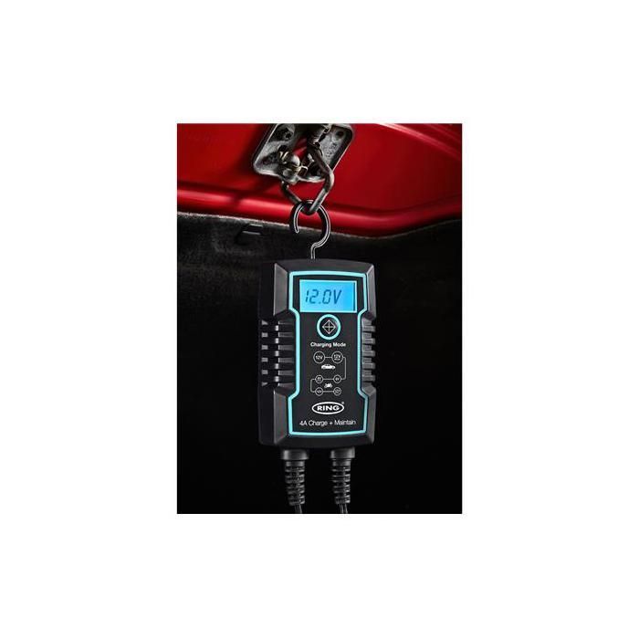 CHARGEUR BATTERIE INTELLIGENT+ MAINTIEN DE CHARGE 4A 6/12V RING
