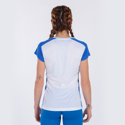  T-shirt à manches courtes Joma Record II Royal White