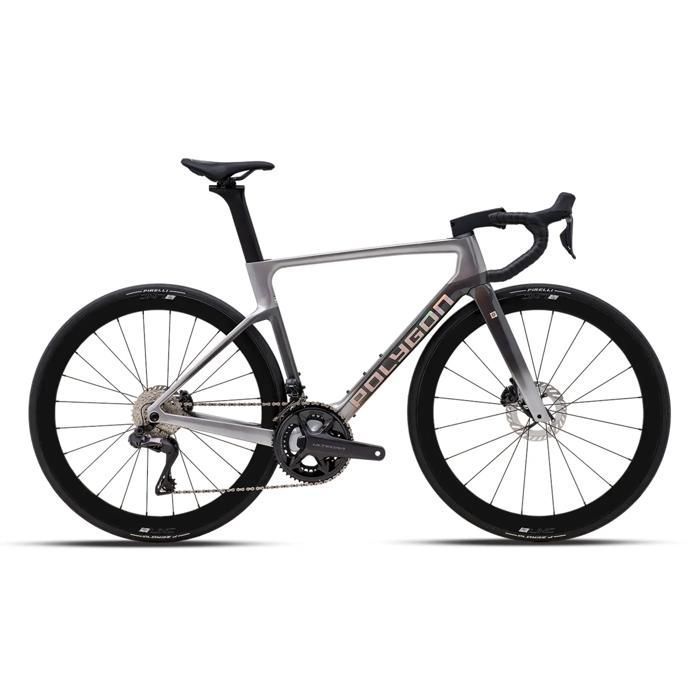Bicicletta da corsa Polygon Helios A8 DI2 - Argento - 2XS
