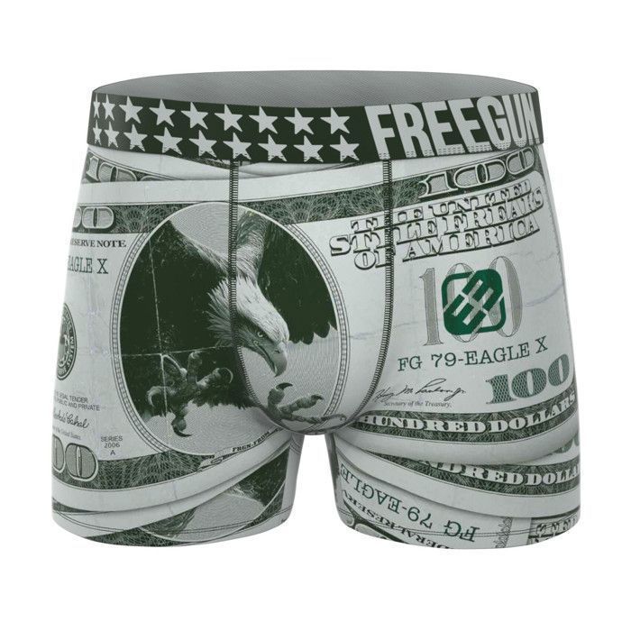 Calzoncillos bóxer Freegun para hombre - Morado (Paquete de 3)