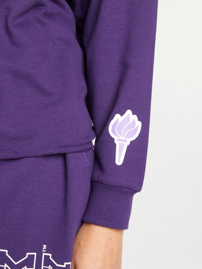 Sudadera polar de la Universidad de Nueva York - MORADA