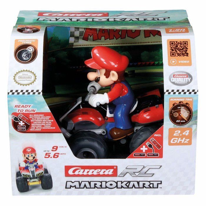 Carrinho de Controle Remoto Mario Quad, 2.4 GHz, Escala 1:20, CARRERA Mario Kart™, Idade 6+