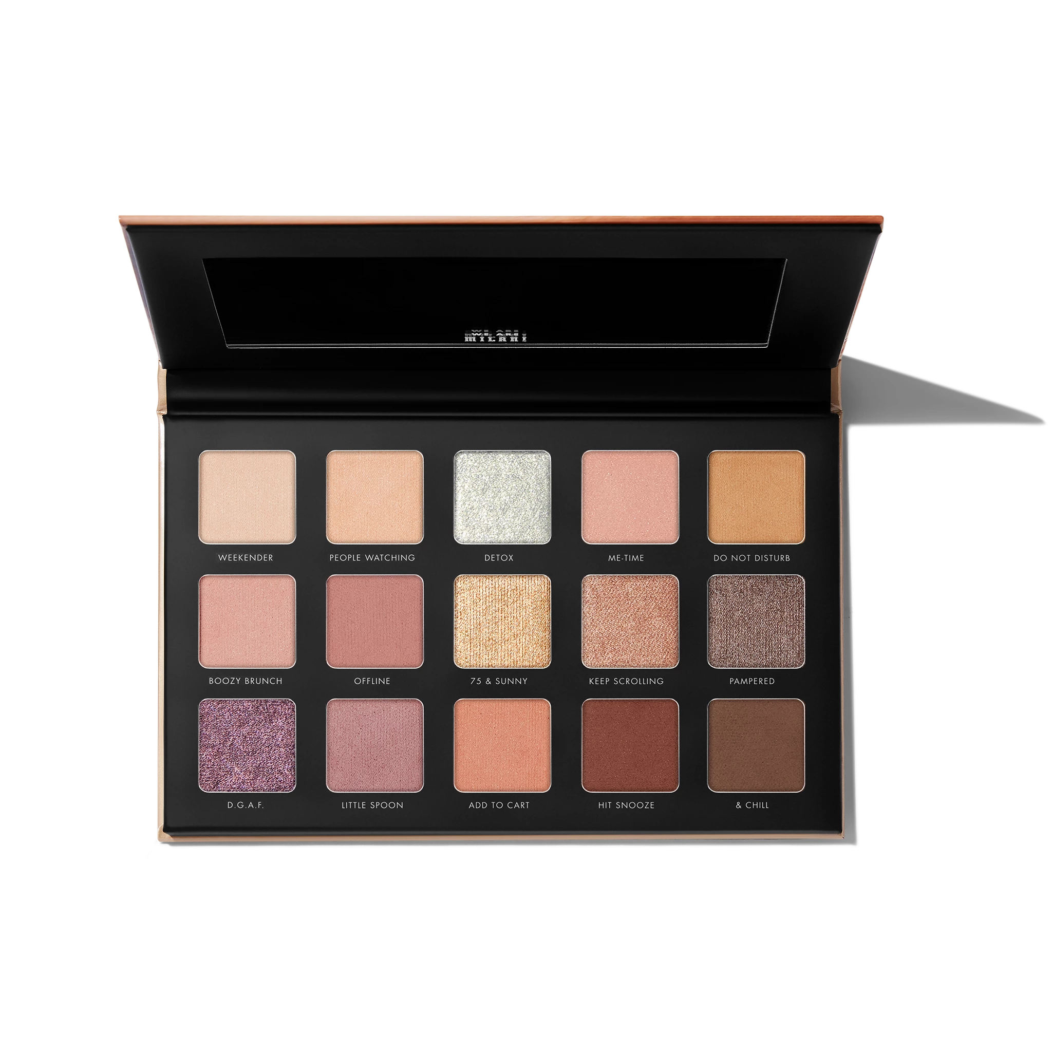 Pozlačena nude paleta - Milani