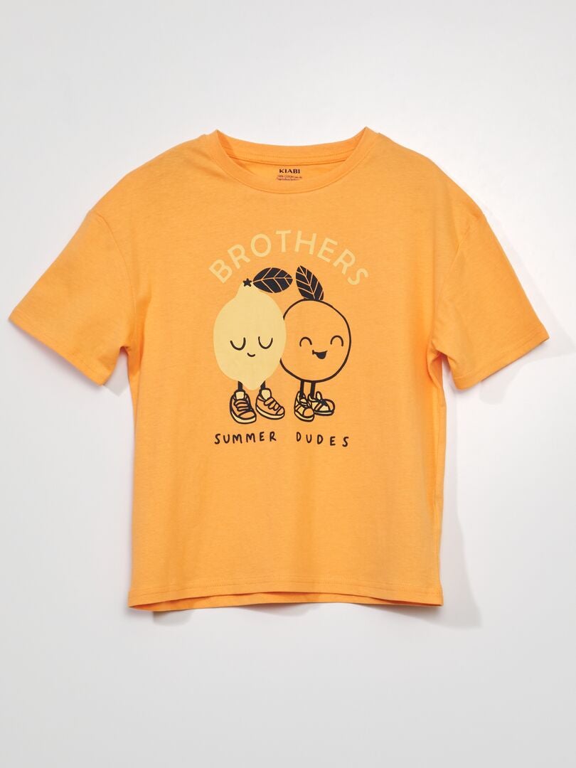Camiseta de malha estampada - BRANCA