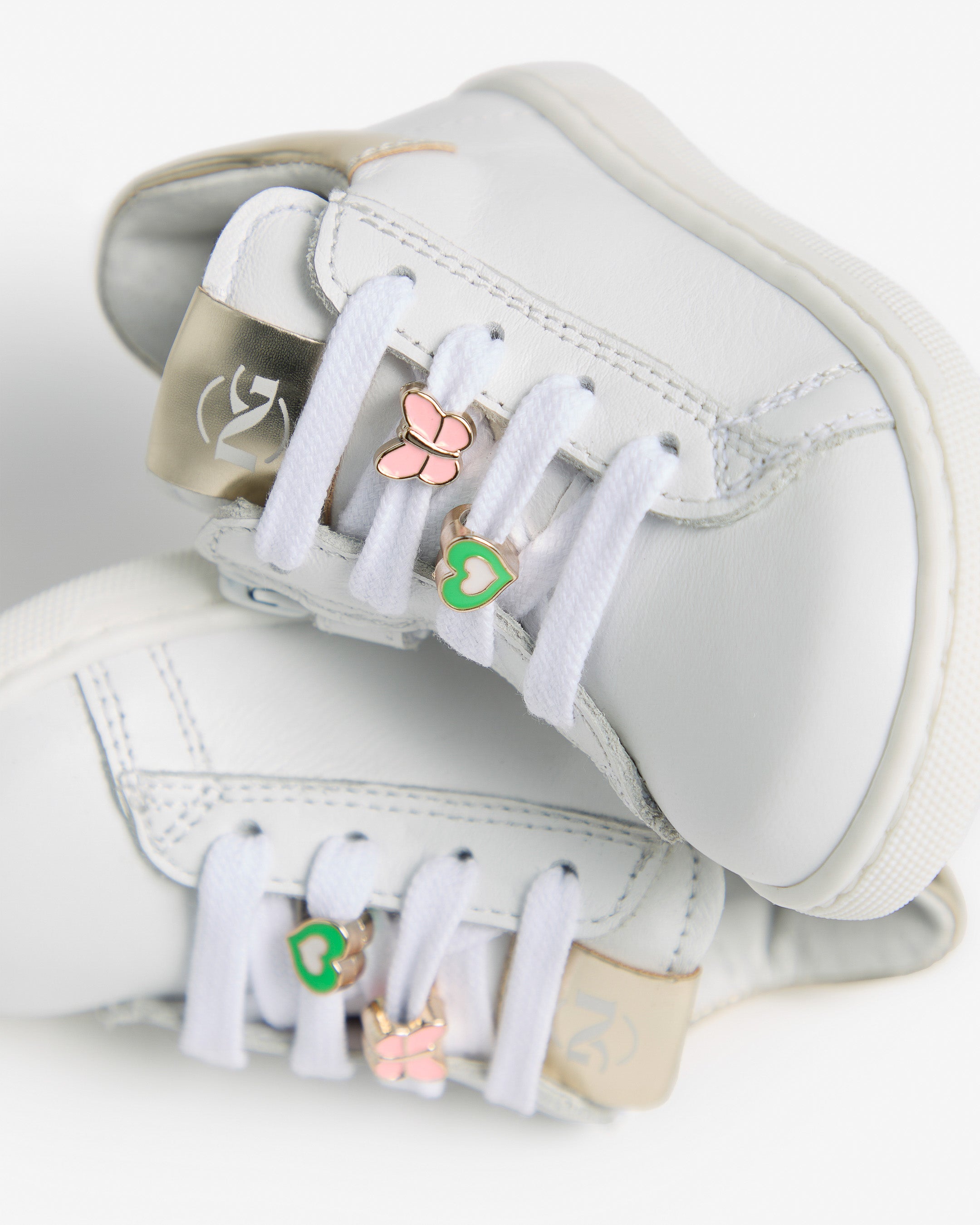  Junior-Sneaker für Mädchen aus Leder und Funktionsmaterial