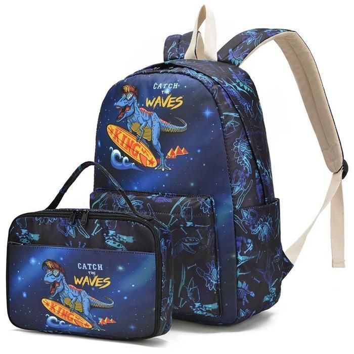 Set of 2 School Bags for Girls and Boys, Primary School Bag XJYDNCG Children's Backpack - 30x19x43cm - Blue01