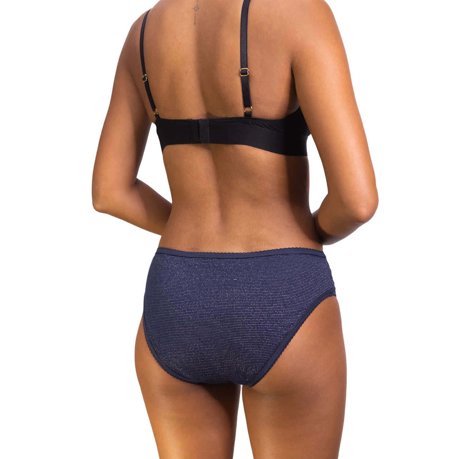 RÉJEANNE Culotte Gaïa Marine Rayé