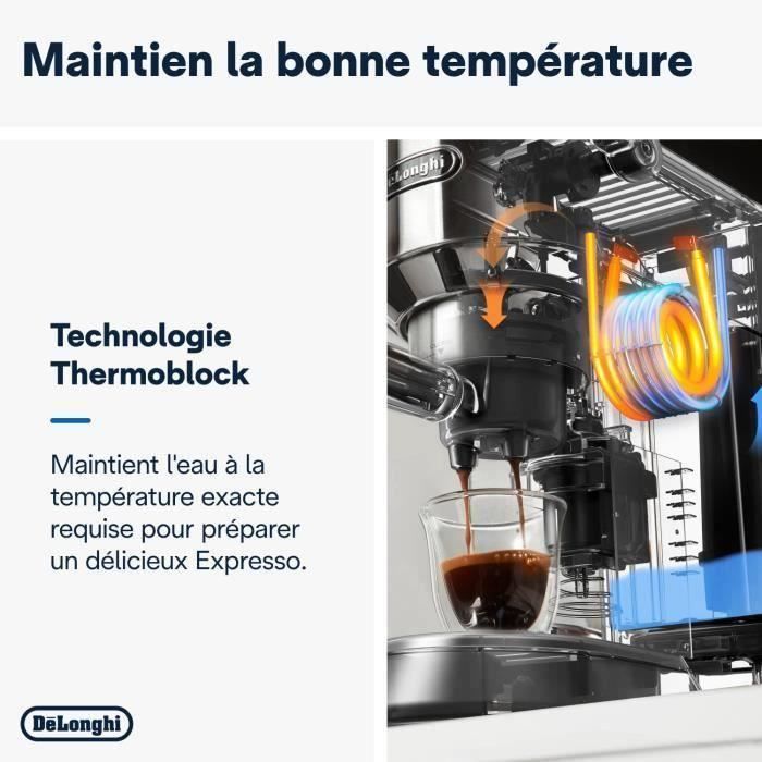 Cafetera espresso manual - De'Longhi - Estilo Dedica - EC685.R - Roja