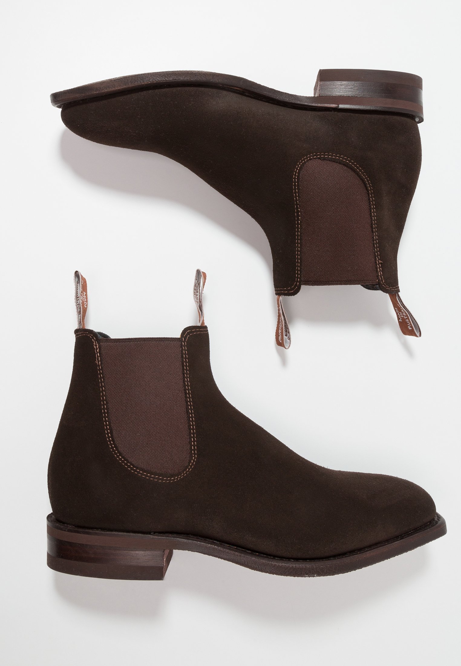 RM WILLIAMS COMFORT CRAFTSMAN SQUARE G FIT - Klassieke enkellaarsjes - chocoladebruin