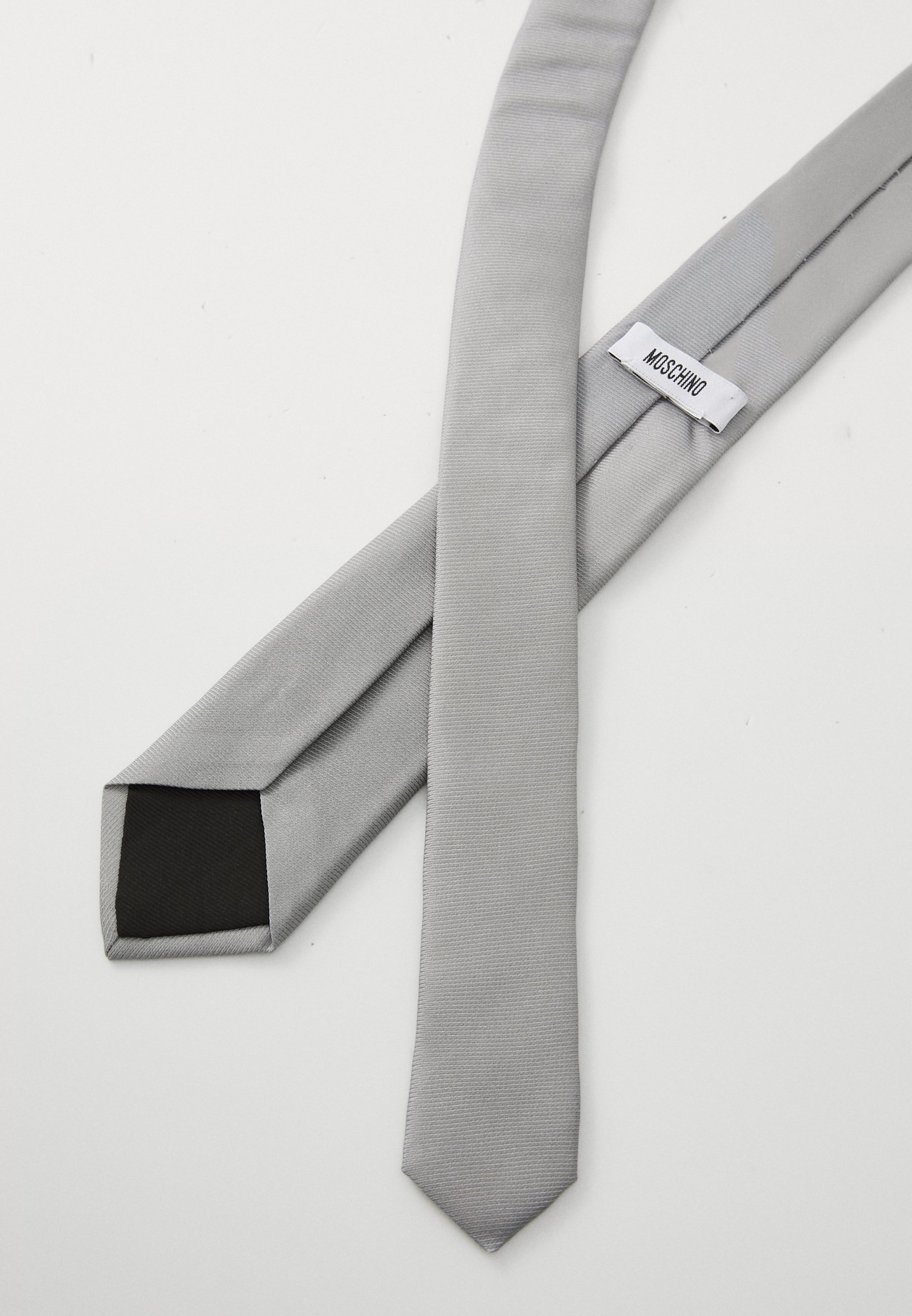 Cravate unisexe MOSCHINO PALA BLADE - gris argenté