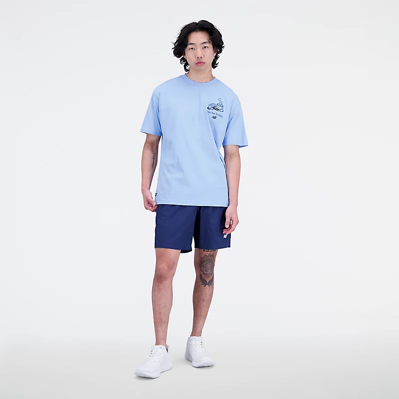 Męska koszulka z bawełny Essentials Cafe Java Jersey – BLUE HAZE