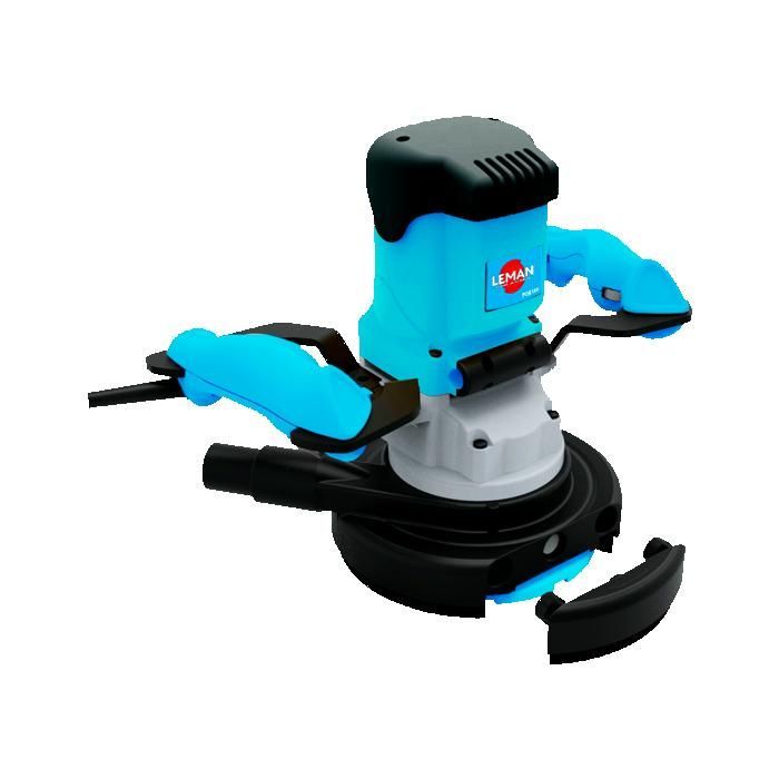 Amoladora de superficie de hormigón monofásica Leman POB180 de 180 mm de diámetro