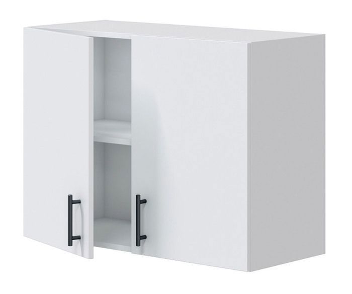 Pensile da cucina a 2 ante, bianco lucido - altezza 59 x lunghezza 80 x profondità 34 cm