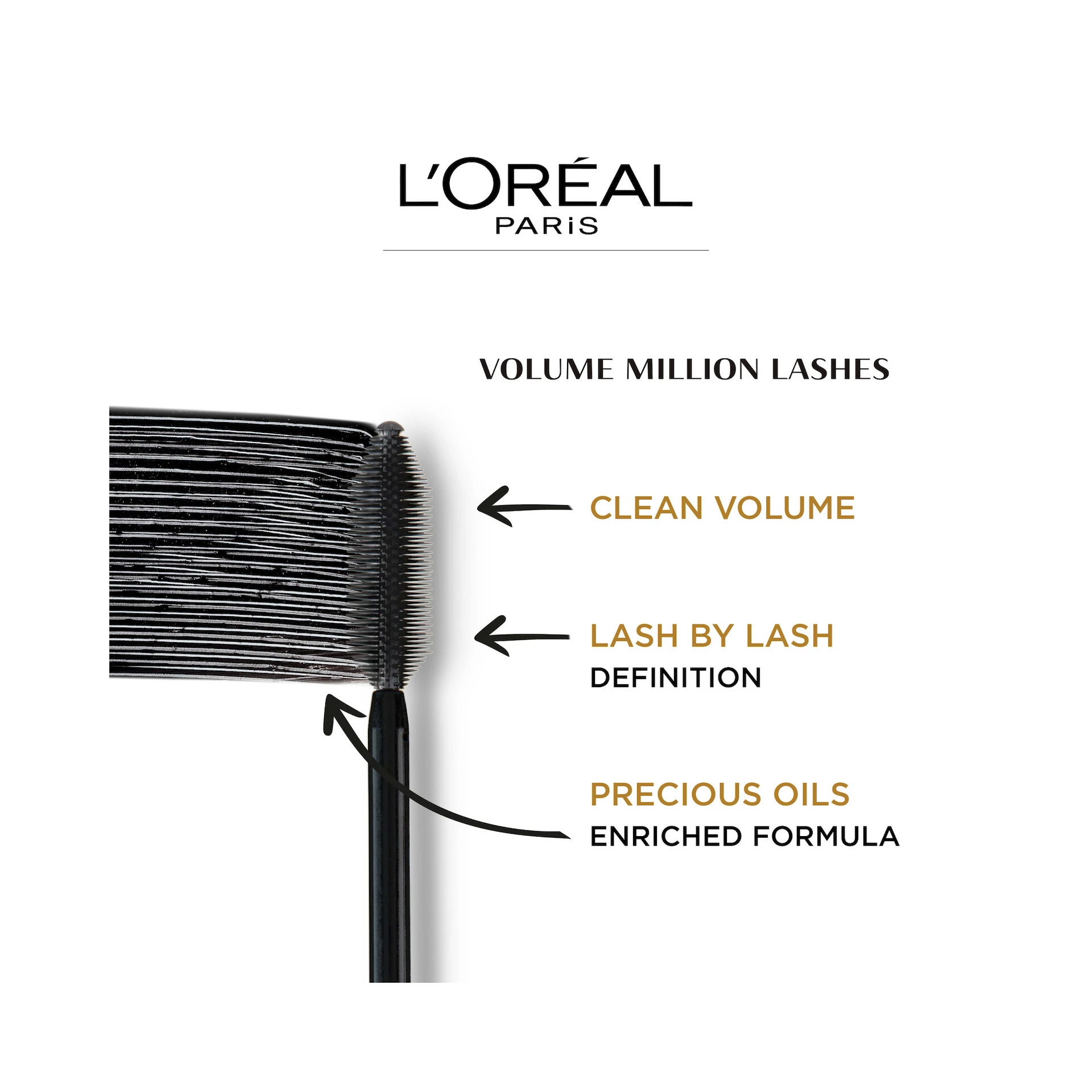 Volume Million Lashes szempillaspirál, fekete - L'Oréal Paris