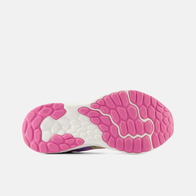 Enfant Fresh Foam Arishi v4 Bungee Lace met bovenbandje - Licht framboos met echt roze