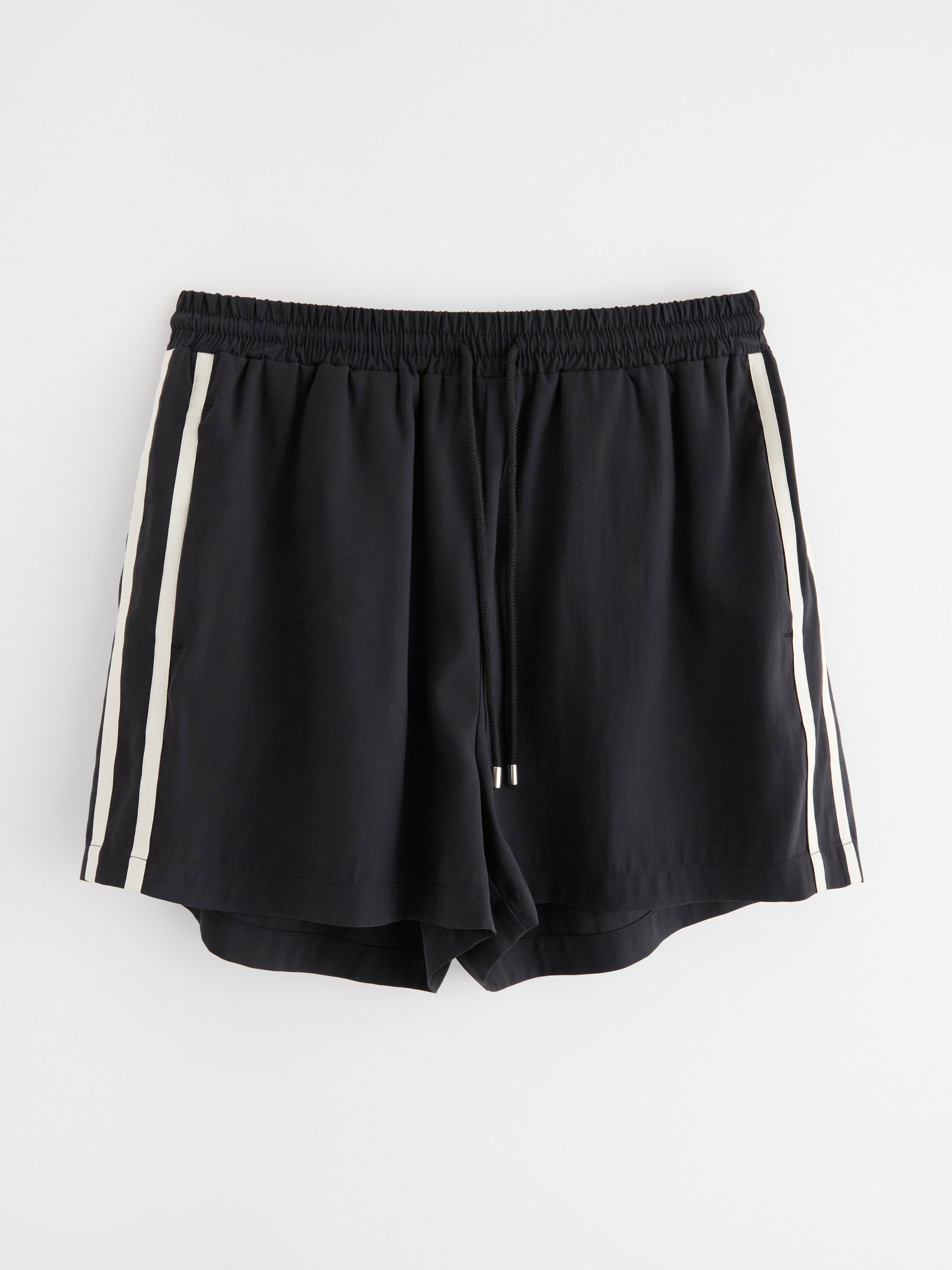 Shorts med ränder Black
