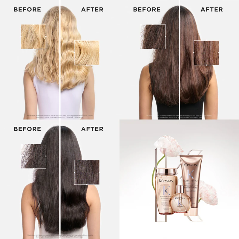 Kérastase Gloss Absolu Bain Hydra-Glaze Shampoo für glänzendes und weiches Haar