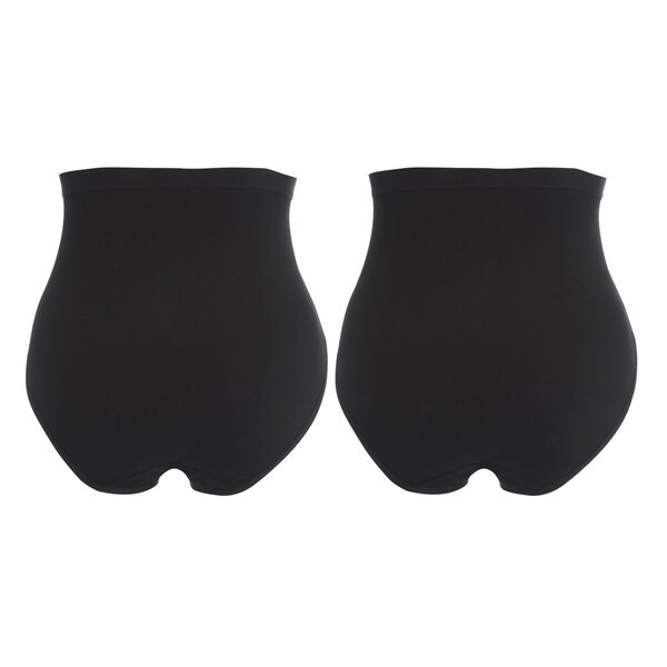 Ženske hlačke Kruidvat Cotton Stretch Maxi<br>črne, velikost L, 2 kosa