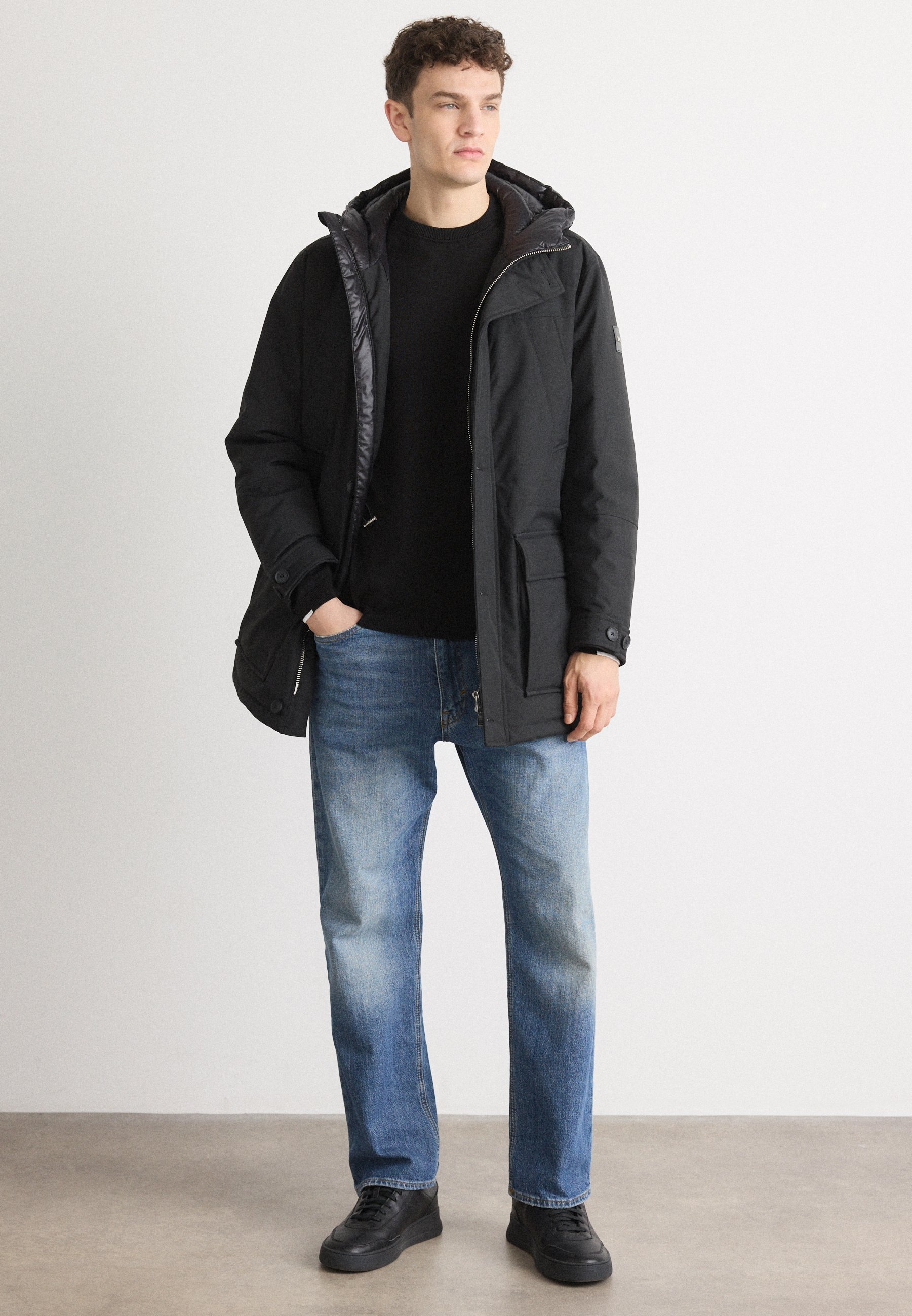 BOSS DETONI - Parka - zwart