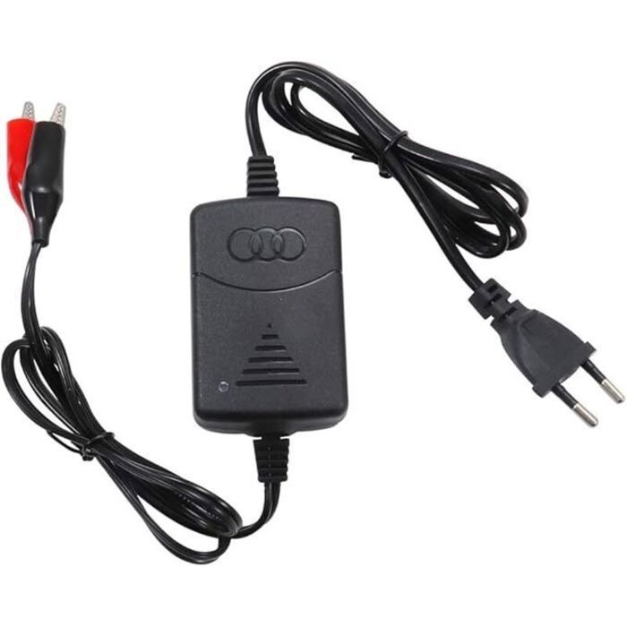 Cargador de 12 V y 1300 mA para baterías selladas de plomo-ácido con protección contra sobrecarga/cortocircuito y carga en 3 etapas.