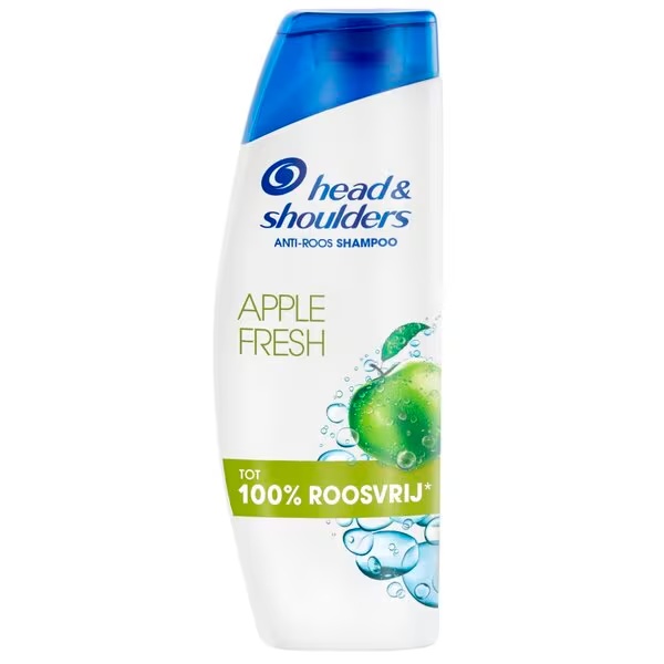 „Head & Shoulders“ „Apple Fresh“ šampūnas nuo pleiskanų, 300 ml – visiems plaukų ir galvos odos tipams.