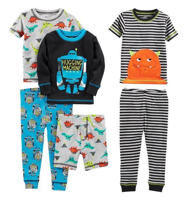 Pyjama – Simple Joys von Carter’s – 3-teiliges Set – 100 % Baumwolle – Lange Ärmel – Babyjunge