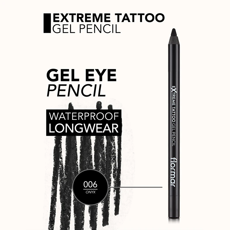 Flormar Extreme Tattoo Gel Pencil Waterdichte Gel Eyeliner
