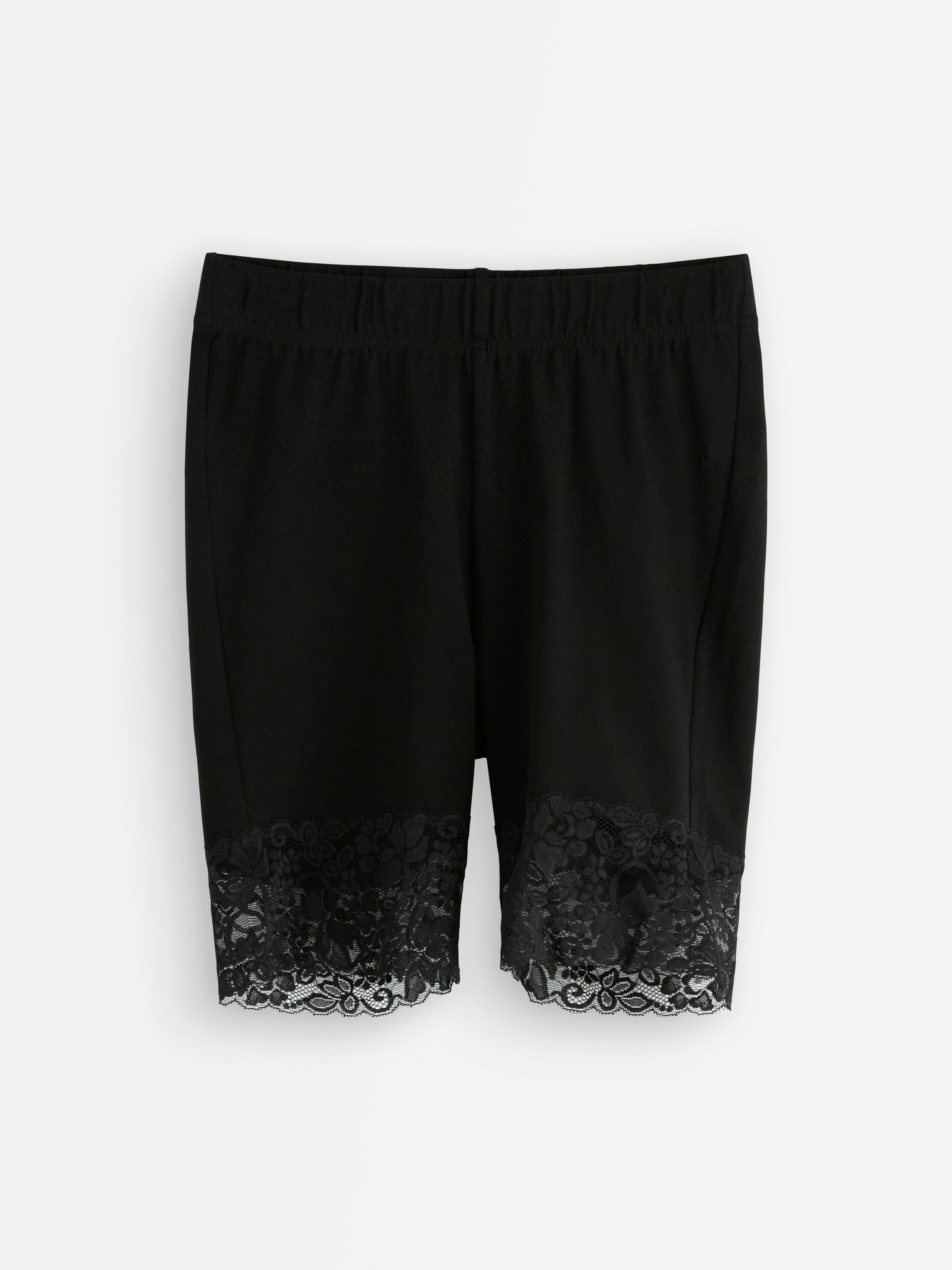 Short de cyclisme à lacets noir