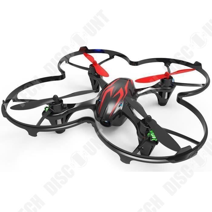 Dron profesional TD® de alta resolución con luz nocturna LED, FPV X4, 7 minutos de tiempo de vuelo, vídeo, control remoto integrado, blanco.