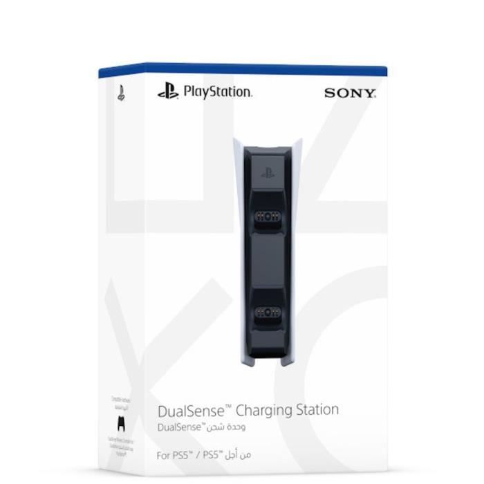Pack PS5 Digitale (sans lecteur CD) : Console PlayStation 5 (Modèle Slim) + Socle Vertical + Station de charge pour DualSense