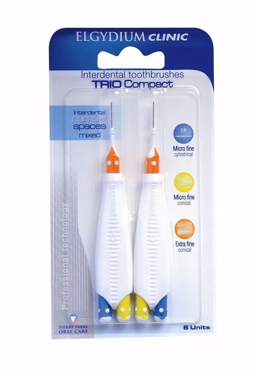 Elgydium Clinic Trio Compact 012 Szczoteczki Międzyzębowe Wąskie Mix