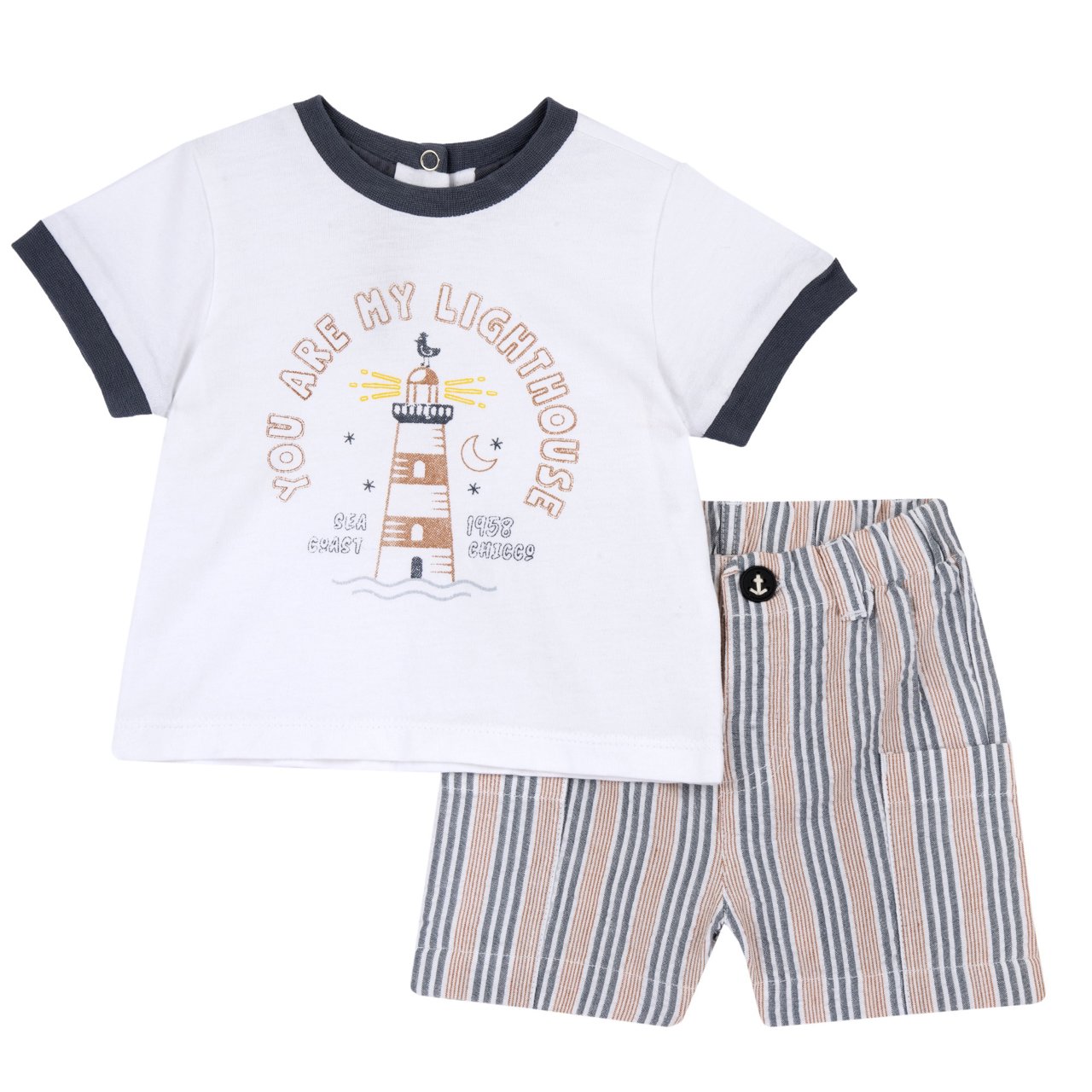 Lighthouse t-shirt en short set