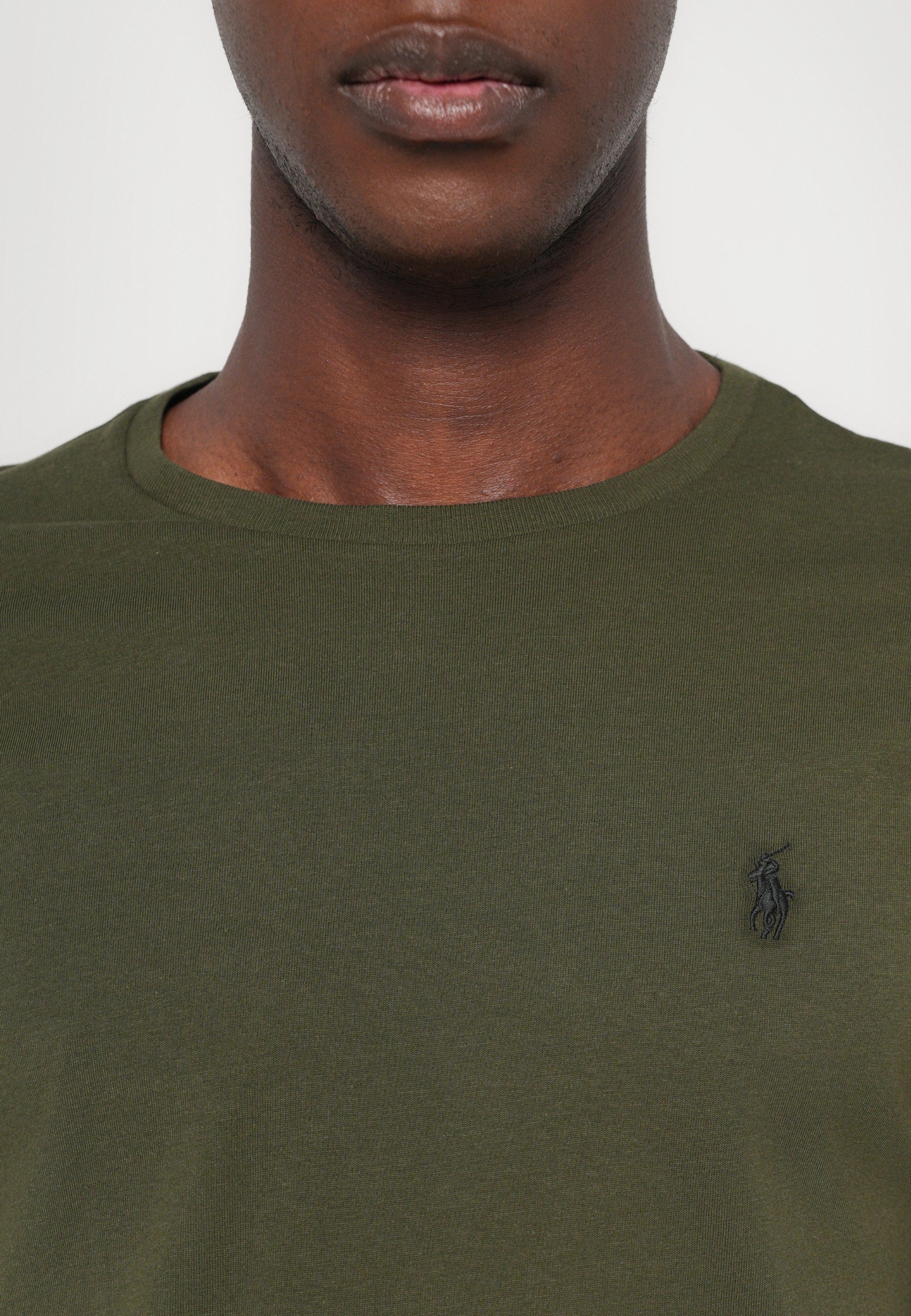 Polo Ralph Lauren CUSTOM SLIM FIT JERSEY T-SHIRT - Top met lange mouwen - bedrijfsolijfgroen