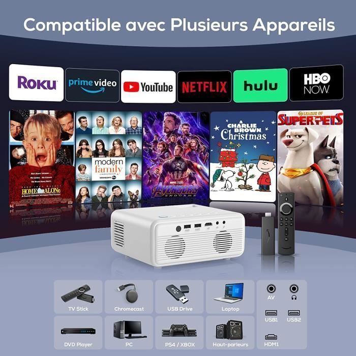 Videoproiettore iZEEKER iPL310 - Full HD 1080P nativo 4K - Bluetooth WiFi - 200 ANSI Lumen - Treppiede incluso
