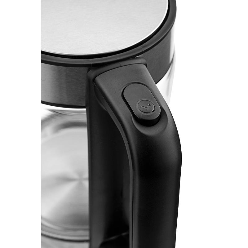 Bollitore elettrico Cuisine 1,7 l, vetro/acciaio, Cuisine