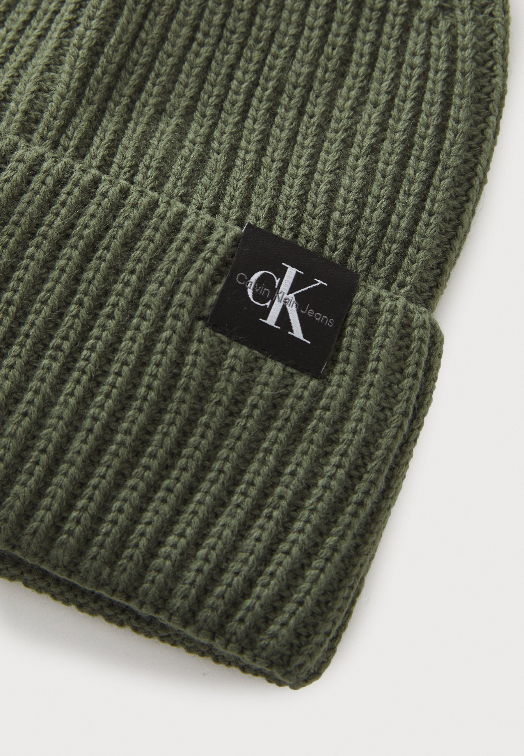 Calvin Klein Jeans MONOGRAM BEANIE UNISEX - Beanie - tijm