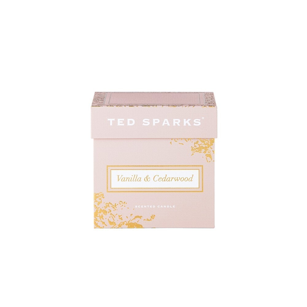 Demi-vonná svíčka Ted Sparks Vanilka a cedrové dřevo - 660 g