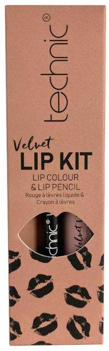 „Velvet Lip Kit“ skysti lūpų dažai „Lip Liner“ Lūpų pieštukai