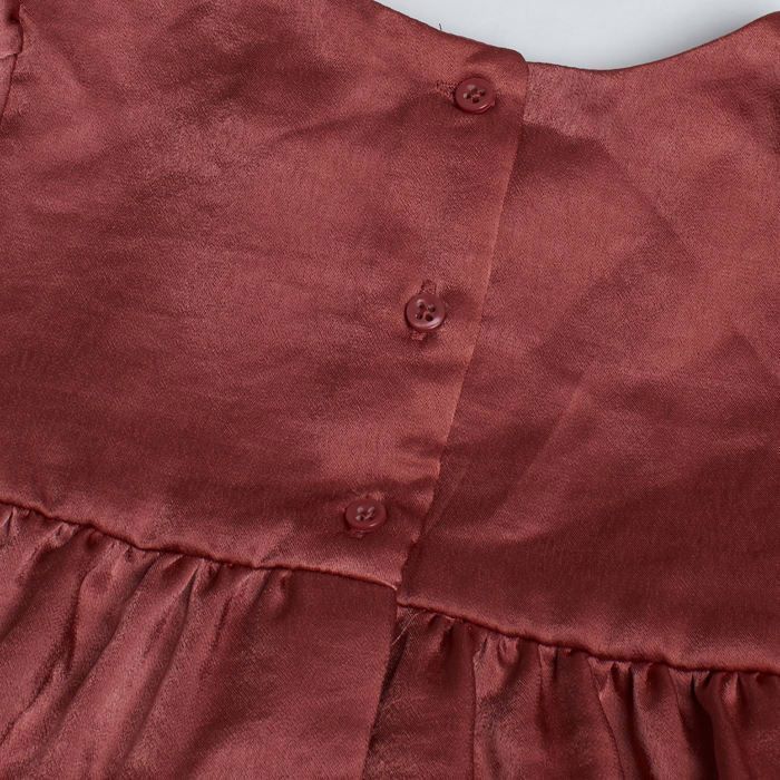 Vestido de manga larga con volantes 775381 para bebé niña - rosa