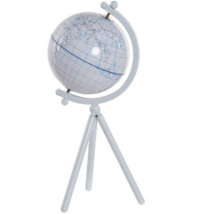Globe Terrestre sur trépied - 36 cm - Métal - Intérieur - Adulte - Mixte