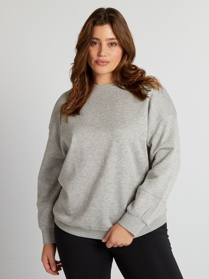 Sweatshirt met print op de achterkant - WIT